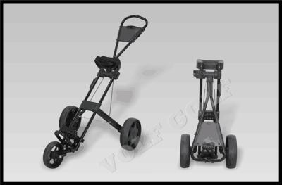 China Aluminum alloy& VolfGolf 3 Wheel Plastic Superlight Folding Golf Push Trolley, Alumnum Alloy Foldable Golf Trolley for sale