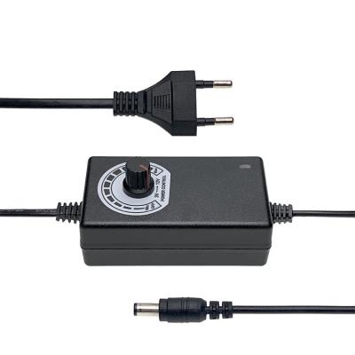 China Adjustable AC/DC 3-12v 2a Power Adapter For LED Light Strip Small Fan YS312-2 for sale