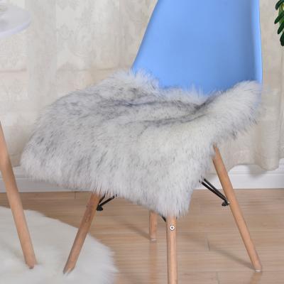 China Anti-static Chinese Factory Faux Fur Luxury Shaggy Comfortable Chair Cushion Cover for sale