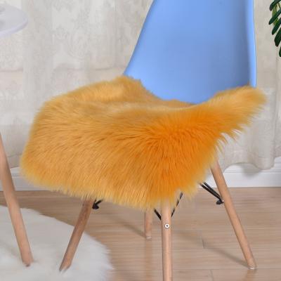 China Anti-Static Comfortable Warm Style Chair Luxury Fluffy Shaggy Cushion Covers Printing for sale