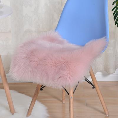 China Anti-static High Quality Comfortable Fluffy Shaggy Chair Cushion Covers Decorative for sale