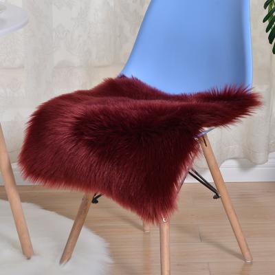 China OEM Anti-Static Acceptable Luxury Faux Shaggy Fluffy Fur Comfortable Chair Cushion Chair for sale