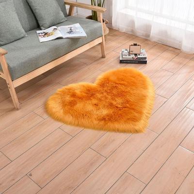 China Hot Selling Anti-Slip Carpet Household Floor Mat Plush Household Custom Sheepskin Used Rugs And Blankets for sale