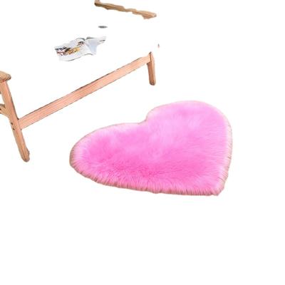 China Custom washable factory price luxury round shape fluffy sheepskin rugs and blankets for sale