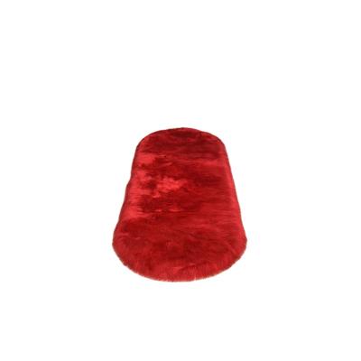 China High Quality Anti-Slip Shaggy Sheepskin Round Shape Carpet Soft Living Room Rugs Floor for sale