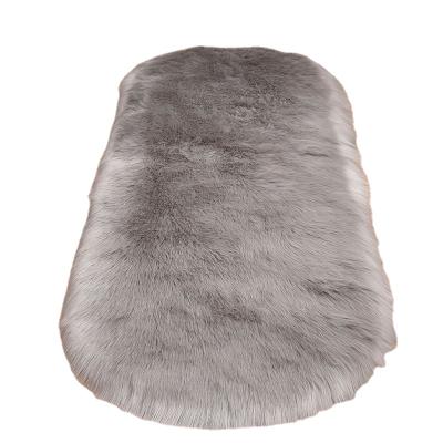 China Hot Selling Beautiful Fashion Faux Fur Non-slip Sheepskin Rug Anti-skid Soft Pink Blankets for sale