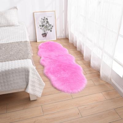 China China Factory Fashion Faux Shaggy Home Modern Luxury Anti-Slip Fur Decorative Bathroom Rugs Set Of 2 Piece Covers for sale