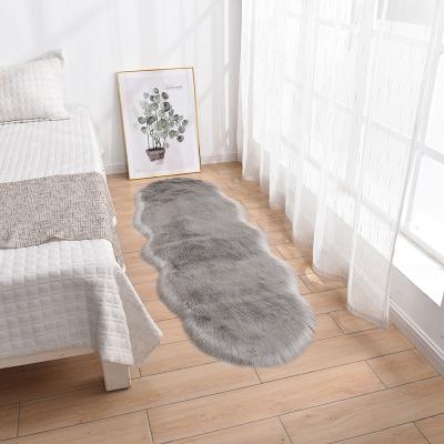 China New Design Luxury Carpet Sheepskin Faux Fur Living Room Center Covers Washable for sale