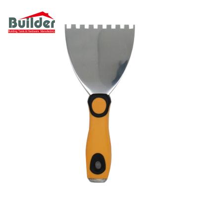 China Notched Stainless Steel Stainless Steel Putty Knife Scraper for sale