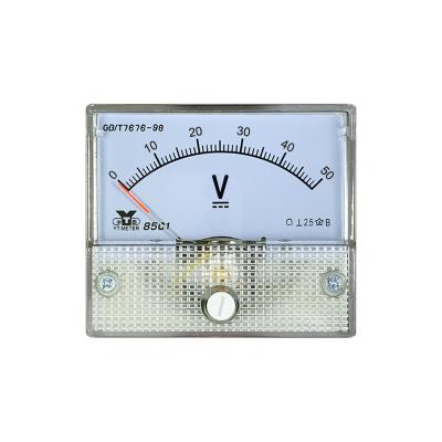 China Support Customized Indicator Mounted Instrument For DC Use With 85C1 50V Voltmeter, DC Size 56 * 64mm 85C1 for sale