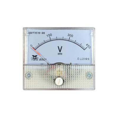 China Voltmeter Support Customized Indicator Mounted Instrument For DC Use With 85C1 DC 450V, Size 56 * 64mm 85C1 for sale