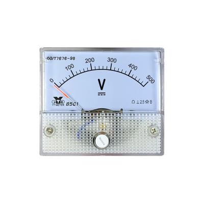 China size 56 * 64mm voltmeter indicator mounted instrument for DC use with 85C1 500V support customized, 85C1 DC for sale