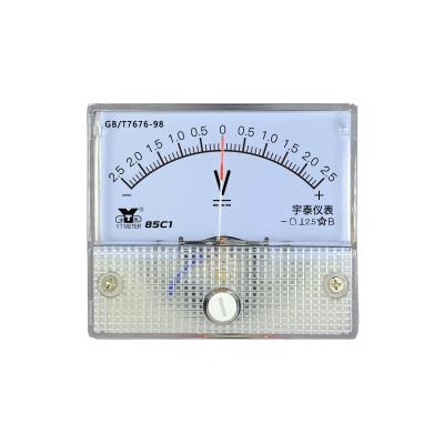 China 50v Voltmeter 50v Millivoltmeter 20mv Indicator 300mv DC Bidirectional Positive and Negative Instrument dc600v 85C1 DC Voltmeter 85C1 for sale