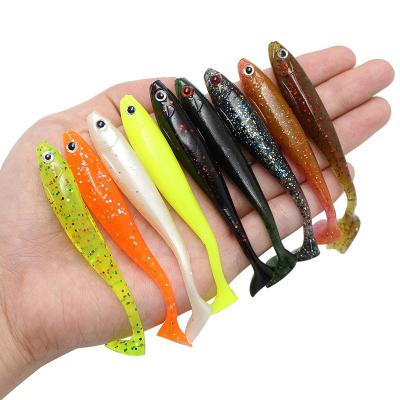 China Newbility Vivid Fish Colors Soft Plastic Fishing Lure 9cm 5g Ttail Fishing Lure 124 for sale