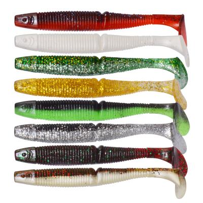 China Newbility Vivid Fish Colors Soft Plastic Fishing Lures 14cm 17g Ttail Fishing Lure 124 for sale