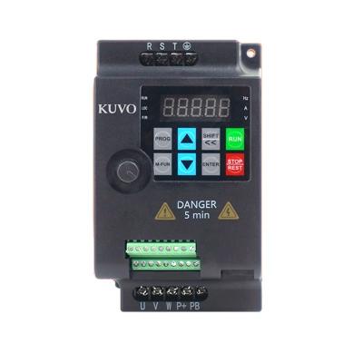 China variable frequency drive inverter 0.75kw 1.5kw 2.2kw 4kw 5.5kw 220v to 380v light load vfd 142*85*120MM for sale