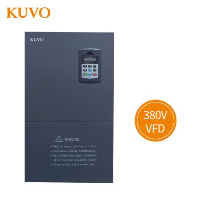 China 380V Three Phase Input 55KW 75HP VFD Variable Frequency Drive Inverter 380V Output 594*350*260MM for sale