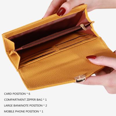 China With  USB PAYOFFLAI OEM 2022 Factory Custom Women Luxury Card Wallet Large Capacity Fashion Designer Pu Leather Long Wallet for sale