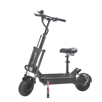 China Fast Speed ​​90km/h Ecorider Unisex Scooter 11 Inch Double Wheel Fat Electric Scooter Foldable Motor Escooter for sale