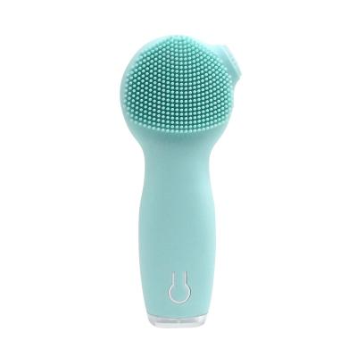 China New Silicone Electric Detergent Facial Brush Mini Sonic Face Cleaner Deep Pore Skin Massager Face Deep Cleansing Cleansing Brush for sale