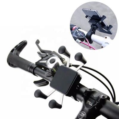 China Universal Adjustable Unbreakable Phone Mount Bike Motorcycle Bike Motorcycle Handlebar Phone Cycling GPS Unit Tool Fit 360 Free Rotate for sale