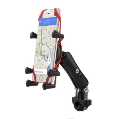 China 2021 Adjustable Bike Phone Holder Upgraded Universal Cell Phone Anti-vibration Mount Handlebar Phone Mount for Bicycle Motorcycle for sale