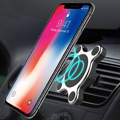 China Adjustable Wireless Charger Mount Magnetic Car Fast Charging The iPhone Air Vent Dash Car Mount Magnet Phone Dock Holder Charger for sale