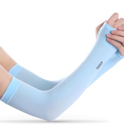 China 2022 Fashion Breathable Beauty Shirt Outdoor Riding Sun Protection Ice Long Silk Arm Sleeves for sale