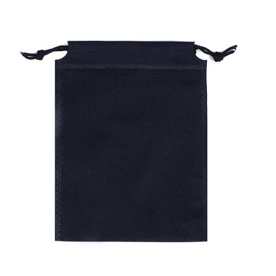 China Custom Nonwoven Folding Stain Drawstring Pouch, Package Mini Drawstring Bag Folding Pocket Pouch For Shoes for sale