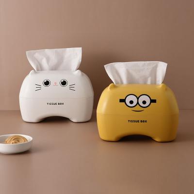 China Wholesale High Quality Minimalist Luxury Acrylic Toilet Tissue Facial Tissue Plastic Cute Box Container For Home Office for sale