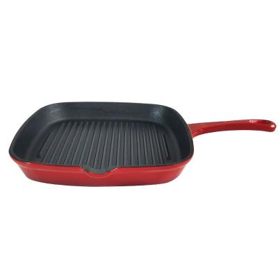 China Amazon Viable New Product Selling 23cm Cast Iron Steak BBQ Stick Cooking Non Dish Electric Frying Pan for sale