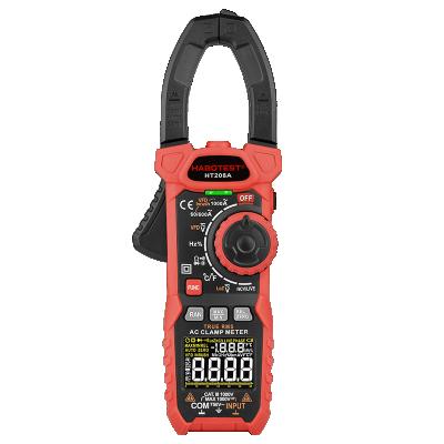 China 1HABOTEST HT208A Digital Multimeter AC Clamp Meter 6000 Counts Digital Clamp Meter Diamission 35*60mm for sale