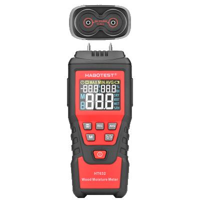 China Professional Yes HABOTEST HT632 HD Digital Wood Moisture Meter Inductive Wood Moisture Meter Tester for sale