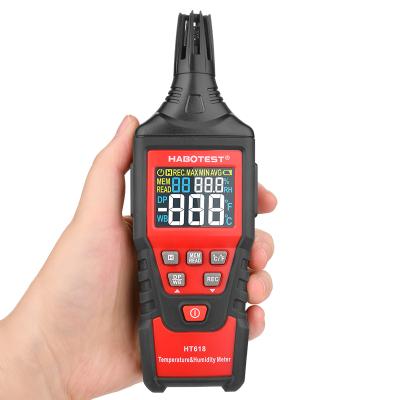 China Manufacturer Recommends HT618 with LCD Digital Display Error Free Temperature and Humidity Tester 180mm*60mm*33mm for sale