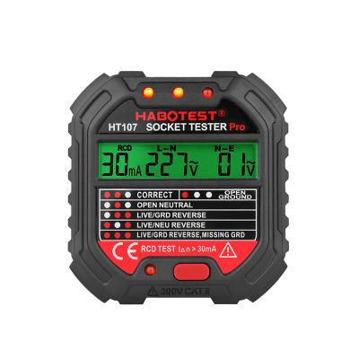 China Electrical Circuit Test New Arrival Habotest HT107E UK Voltage Test Socket Tester RCD for sale