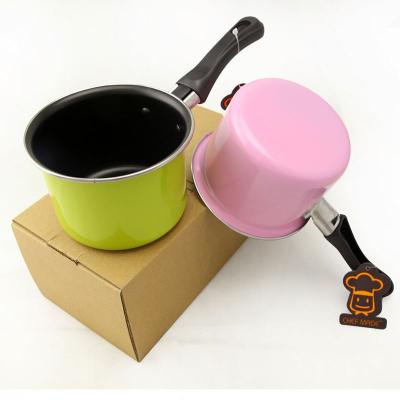 China CHEFMADE Viable Hot Selling Cute Sauce Boil 11cm Small Handle Carbon Steel Stainless Stick Milk Pan Non for sale