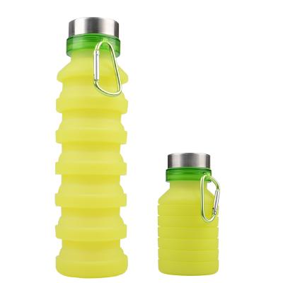 China Viable Wholesale HOT SALE Luxury Leakproof Collapsible Water Bottle, High Quality Leakproof Silicone Water Bottle for sale