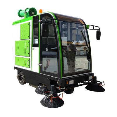 China Closed Hotels Car Sweeper Driving Washing And Sweeping Machine Urban Road Sweeping Machine All-in-one for sale