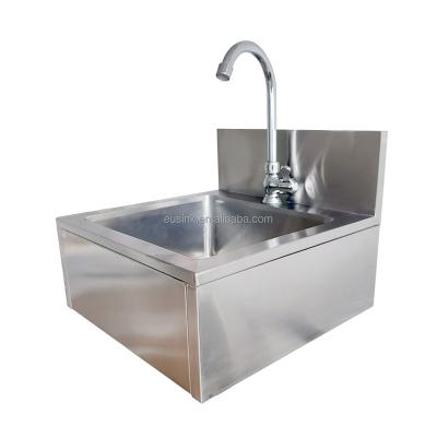 China Resturant Commercial Kitchen Equipment Eusink Hot Sale Commercial Stainless Steel Modern Wall Mounted Hand Wash Basin Sink for sale