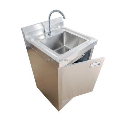 China Hotel Eusink supplies stainless steel kitchen washing sink with cabinet sink kitchen worktable for sale