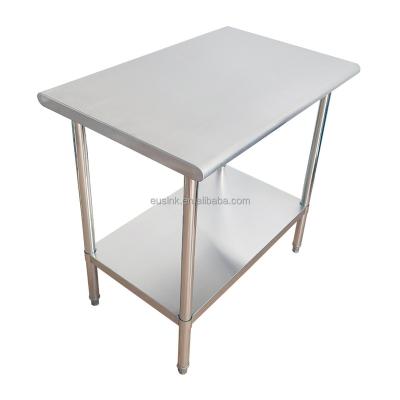 China Resturant Commercial Kitchen Equipment Eusink Custom Stainless Steel Table Prep Work Table Stainless Steel for sale