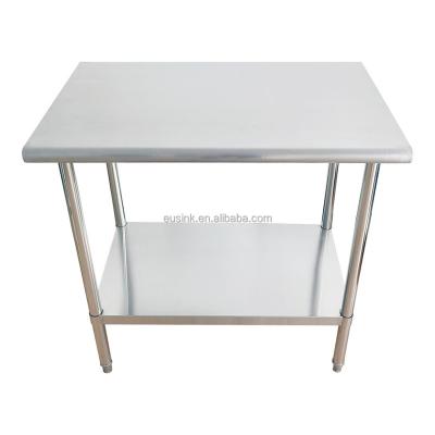 China Resturant Commercial Kitchen Equipment Eusink Factory Restaurant Work Table Wholesale Price  Commercial Kitchen Stainless Steel Work Table Prep Table for sale