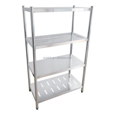 China Resturant Commercial Kitchen Equipment Eusink Top quality commercial kitchen shelf heavy bearing 201 304 Stainless Steel rack warehouse storage shelf for sale