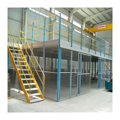 China Esd Protection Warehouse Elevator Steel Structure Mezzanine Rack Steel Decking Floor for sale