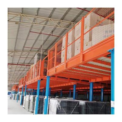 China Strong Corrosion Protection Loading Capacity Steel Structure Mezzanine Floor Platform For Warehouse Industrial Storage for sale