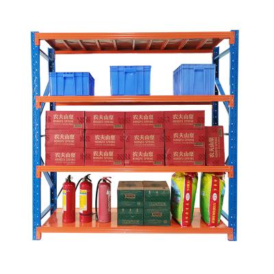 China Esd Protection Metal Shelving Rack Large Span Warehouse Storage Boltless Shelving Medium Duty Rack for sale