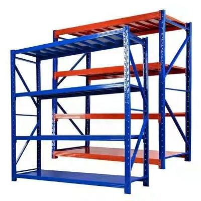 China Esd Protection Boltless 4 Shelf Warehouse Shelving Medium Duty Garage Storage Rack for sale