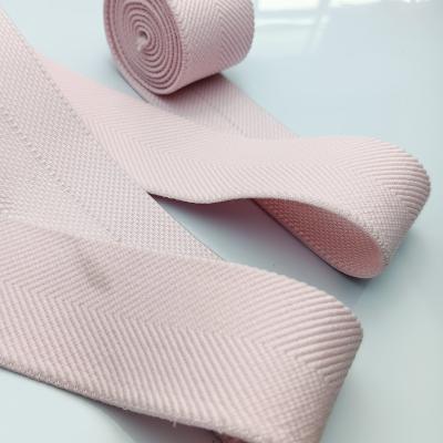 China Seam Plush Balance Elastic Comfortable Fishbone Elastic Band Elastic Band for sale