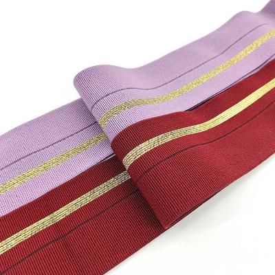 China 4 Days Sample Delivery Elastic Fold Over High Elasticity Polyester Custom Normal Elastic Band For Headgear for sale