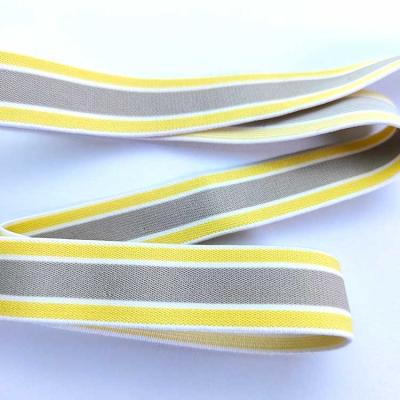 China Daisy Jacquard Elastic Webbing Strap Elastic Webbing Stripe Elastic Band for sale